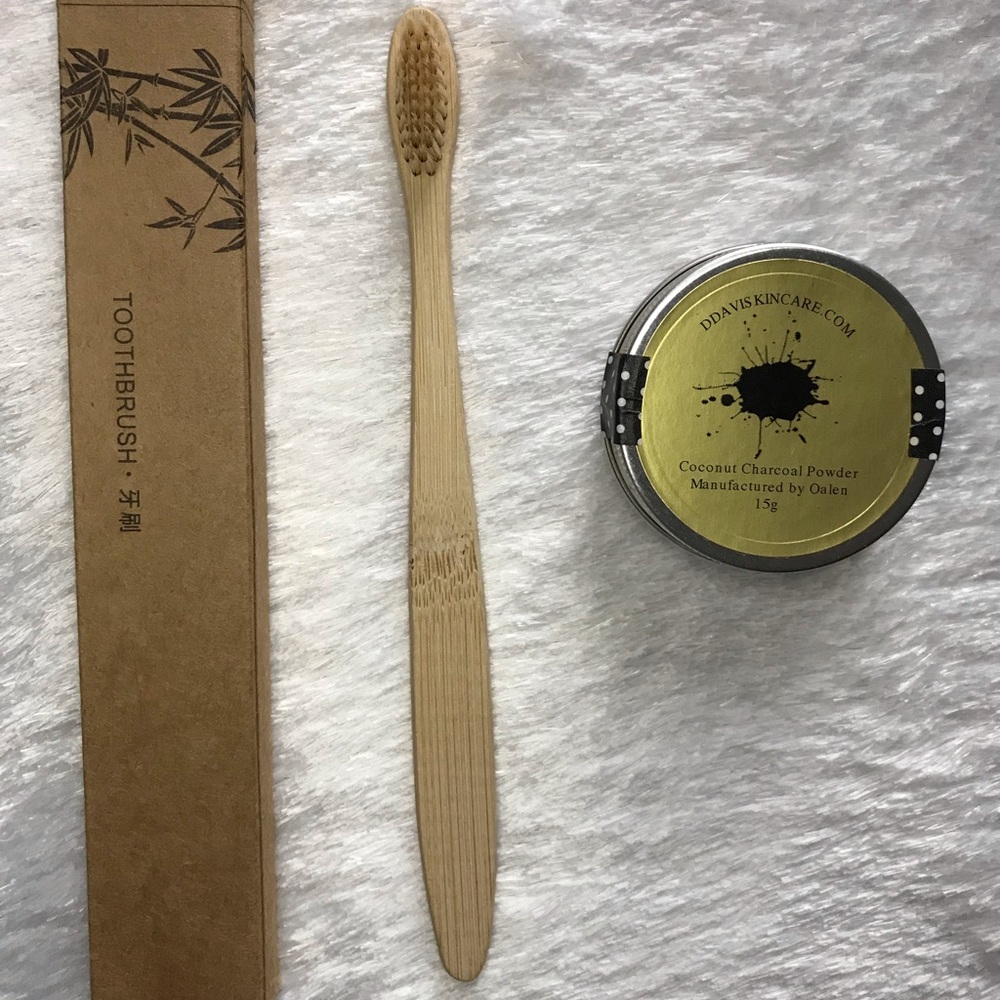 💕Personal care Set CoconutCharcoal toothbrushe